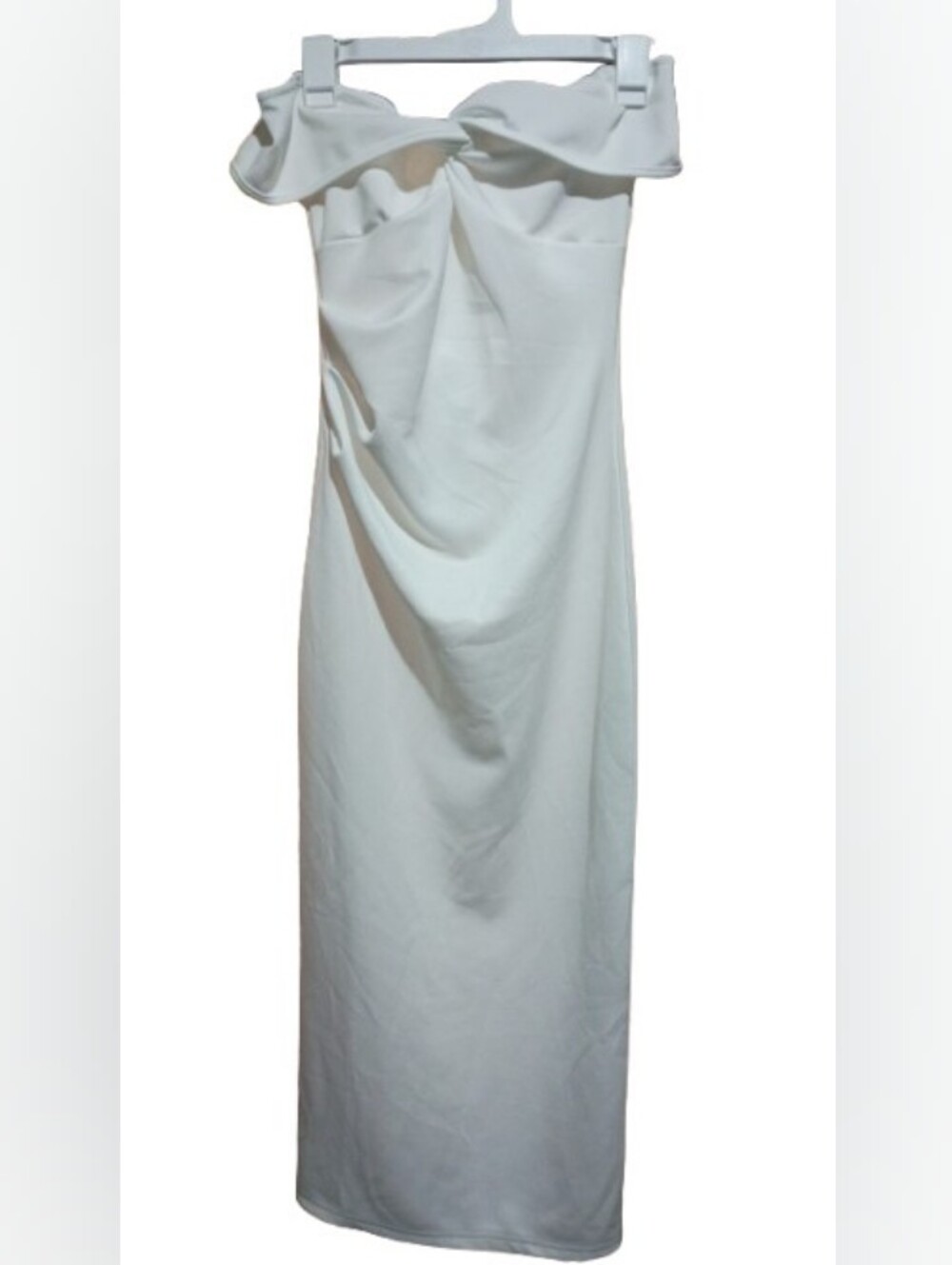 White Off‑Shoulder Dazy Dress